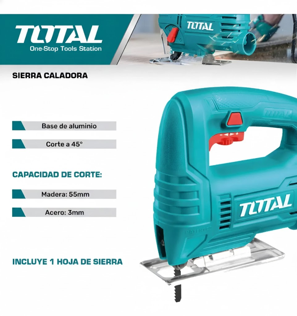 Sierra caladora 400 W TOTAL TOOLS - Imagen 2
