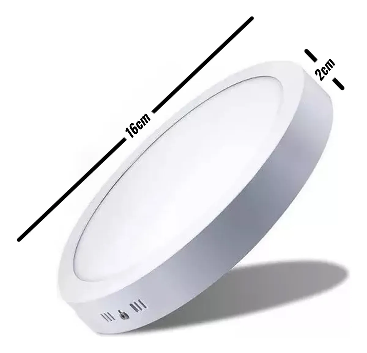 Panel Led Redondo 12w Sobrepuesto Luz Neutra 6500k UNILUX - Imagen 2