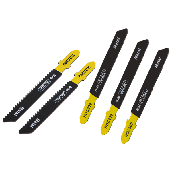 Set de 5 Hojas de Sierra Caladora Bi-Metal para Metal Uyustools - HOC502