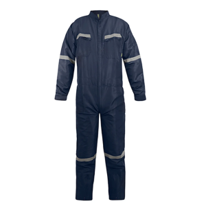 Overol Poplin con Cinta Reflectante Azul