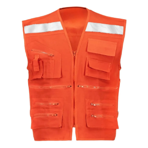 Chaleco Geólogo Naranja Bufalo Safety