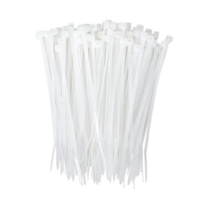 Abrazaderas de Nylon Blanca (100 unidades)