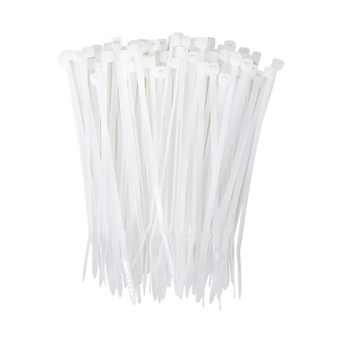 Abrazaderas de Nylon Blanca (100 unidades)