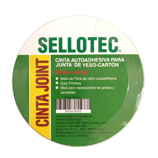 Cinta Autoadhesiva para Junta de Yeso-Cartón Sellotec