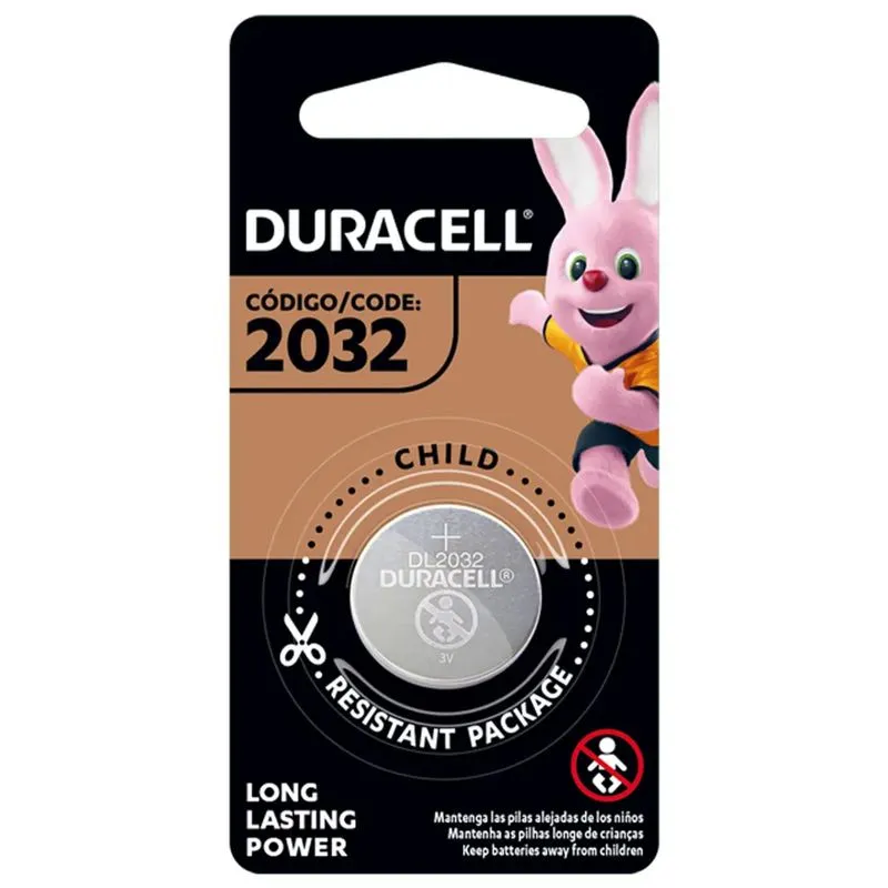 Pila de Litio Tipo Botón CR2032 Duracell 3V (Unidad)