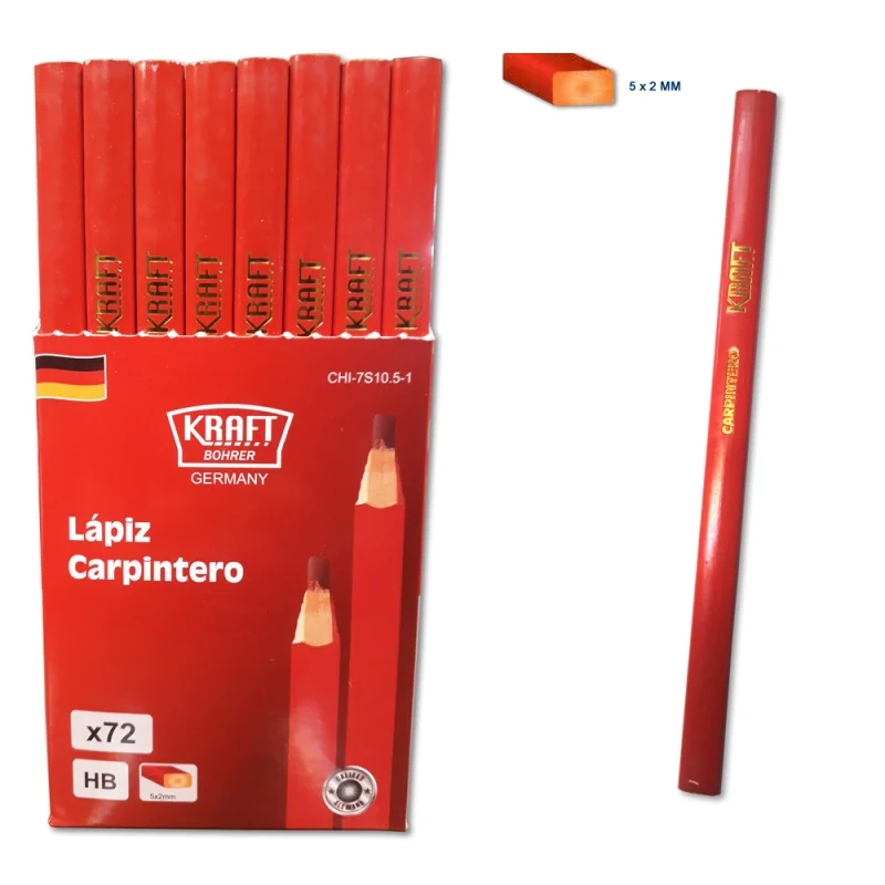 Lápiz de Carpintero HB Kraft