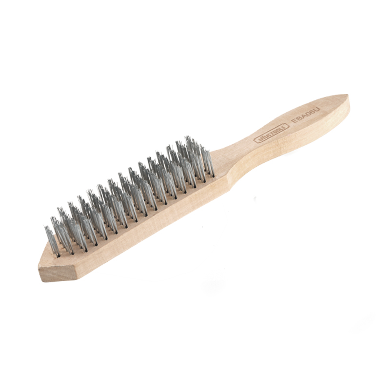 Escobilla Manual de Acero con Mango de Madera 6 Filas Uyustools