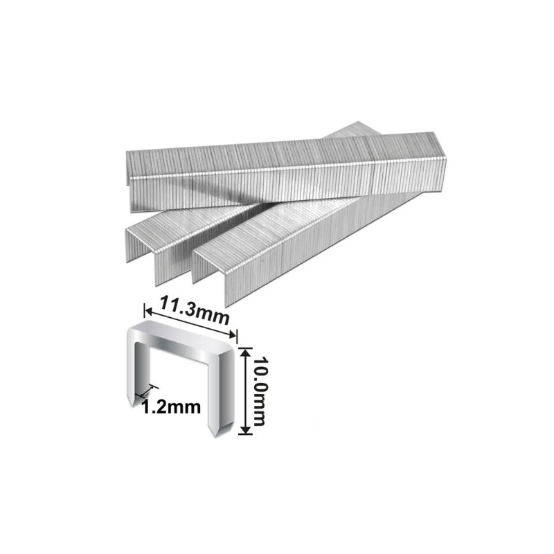 Set 1000 Grapas 10 mm x 1.2 mm Ingco